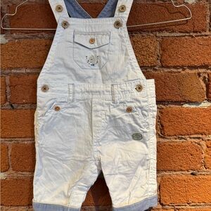 Charming Kids' Overalls with Blue Trim